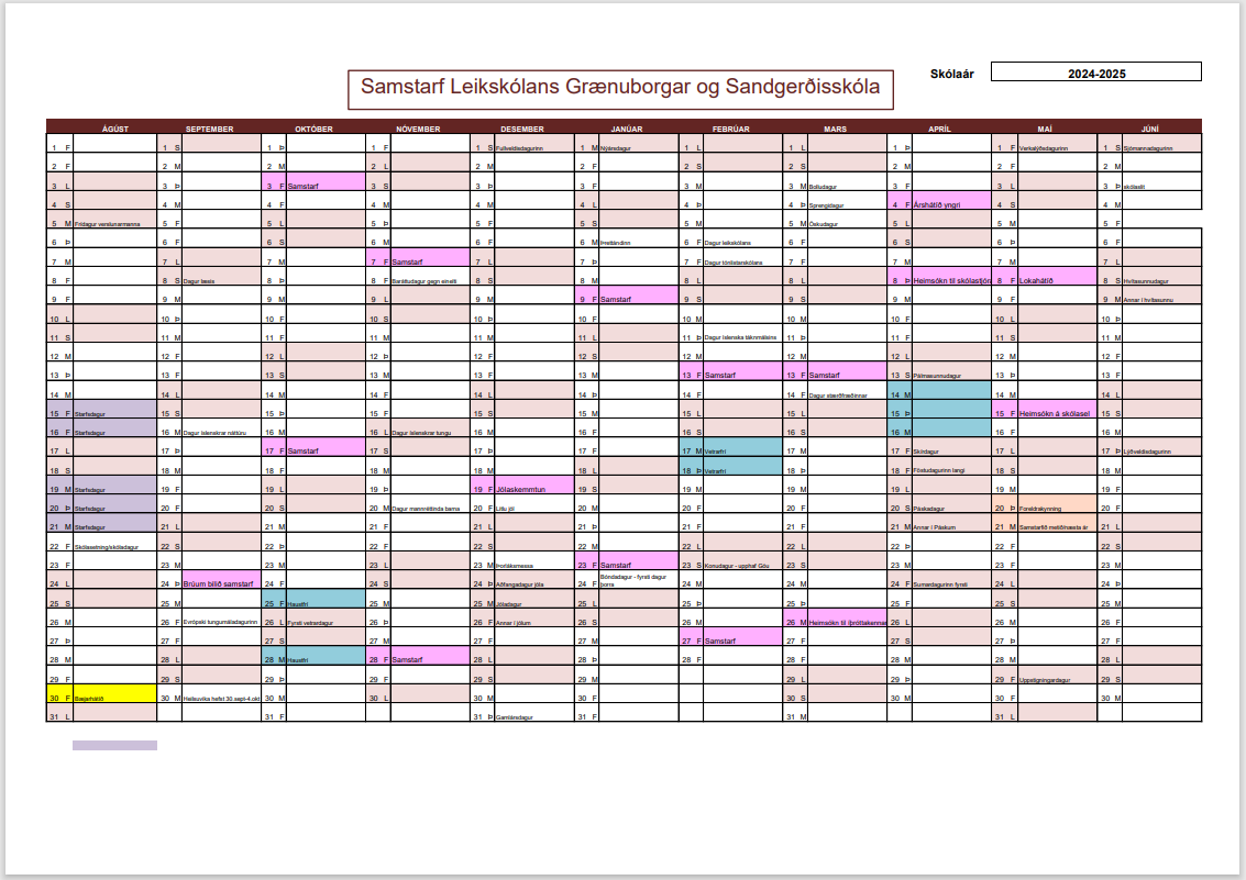 Brúum bilið skóladagatal _ 2024_2025